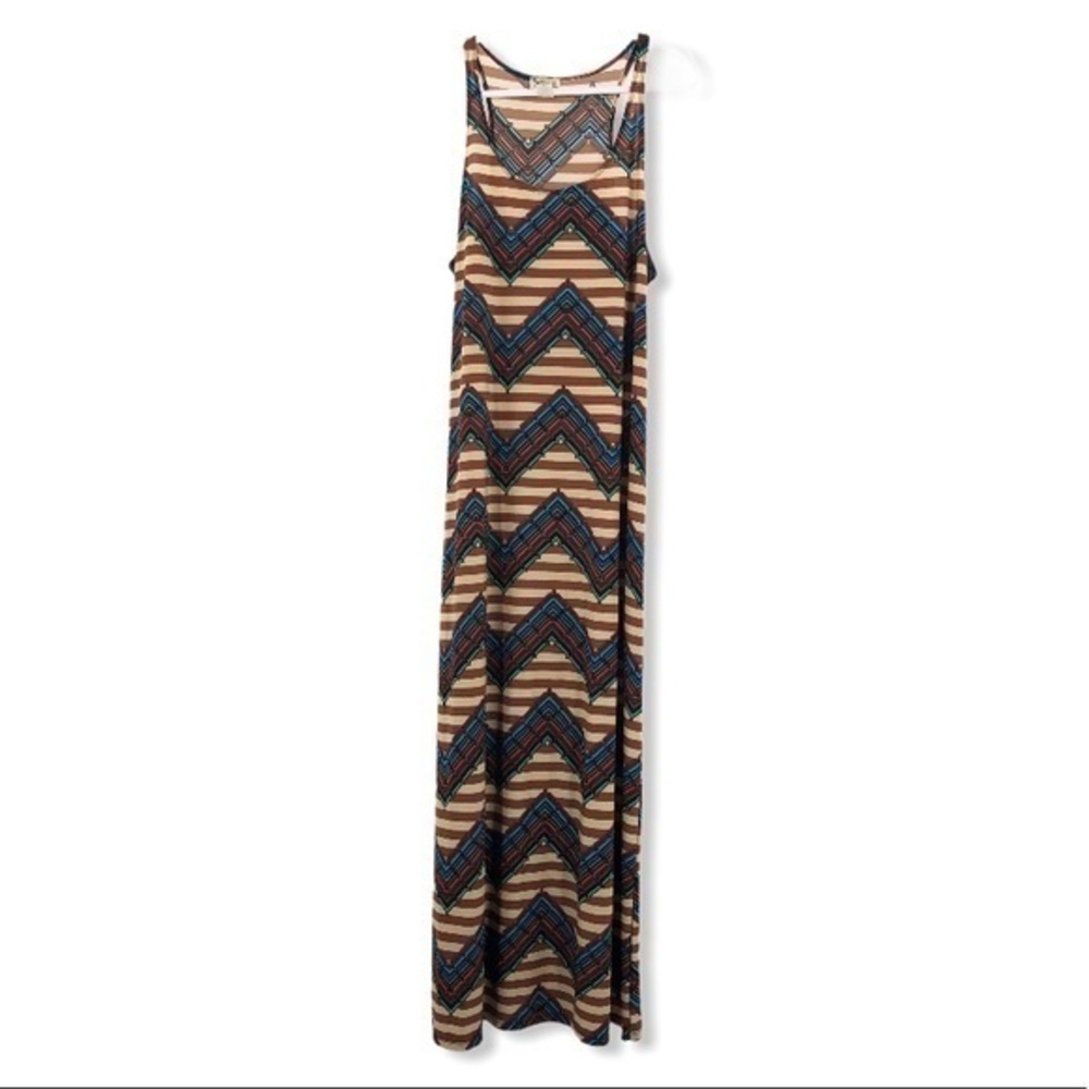 SHOW ME YOUR MUMU Size 2XL Aztec Print Maxi Dress